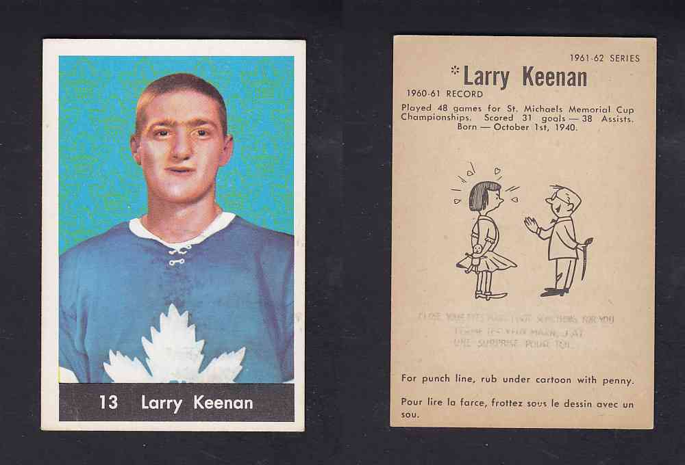 1961-62 PARKHURST HOCKEY CARD #13 L. KEENAN photo