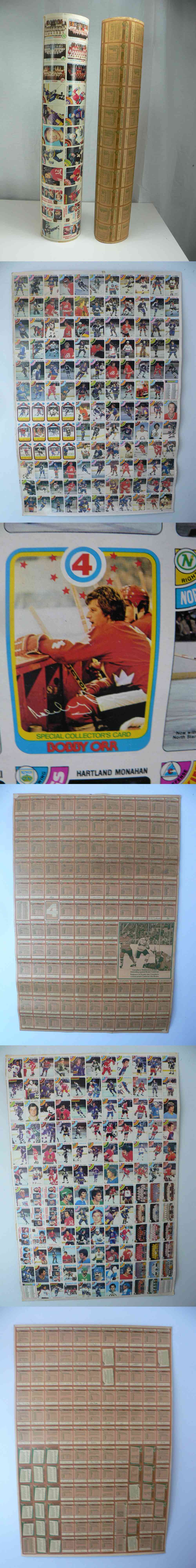 1978-79 O-PEE-CHEE HOCKEY CARD NEAR SET UNCUT SHEET 2/3 photo
