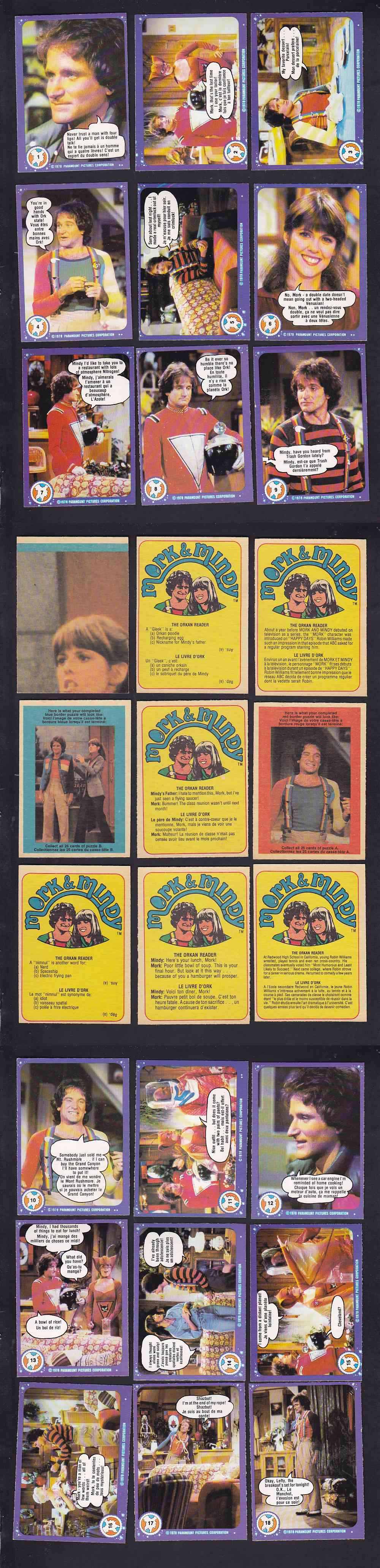 1978 O-PEE-CHEE WORK & WINDY CARD FULL SET 99/99 photo