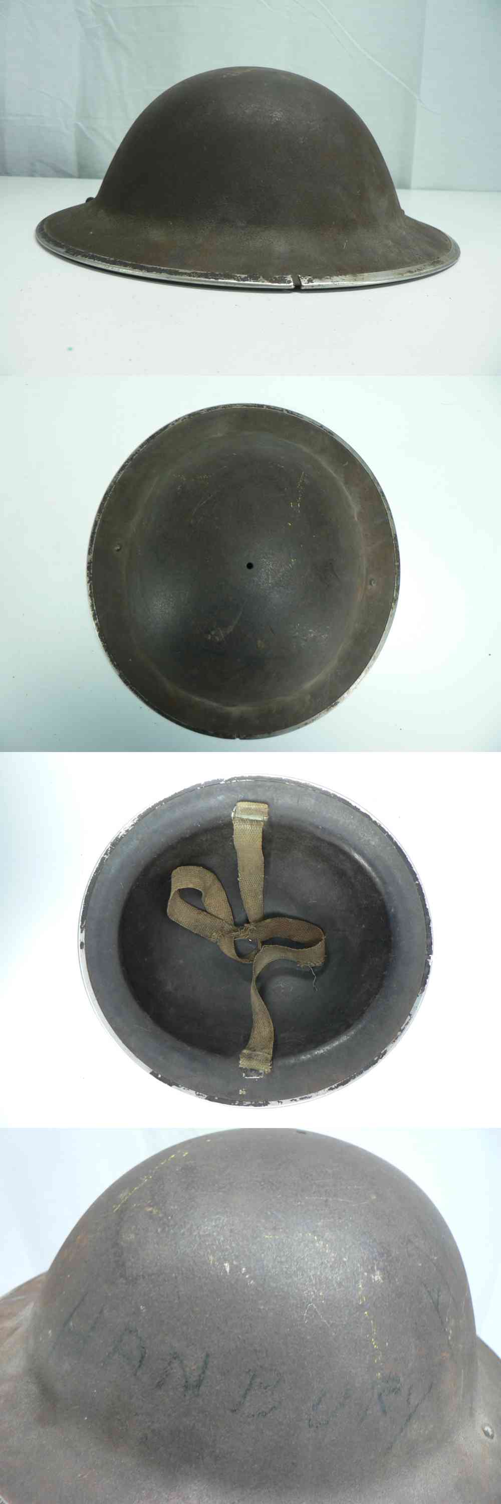 1939-45 WWII CANADA INFANTRY ORIGINAL HELMET photo 1939-45 WWII CANADA INFANTRY ORIGINAL HELMET photo