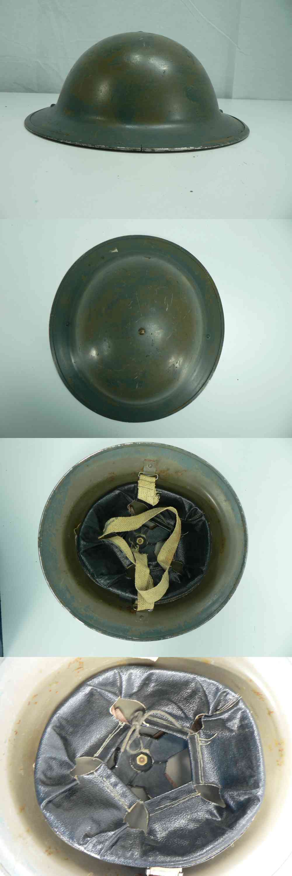 1939-45 WWII CANADA INFANTRY ORIGINAL HELMET photo 1939-45 WWII CANADA INFANTRY ORIGINAL HELMET photo