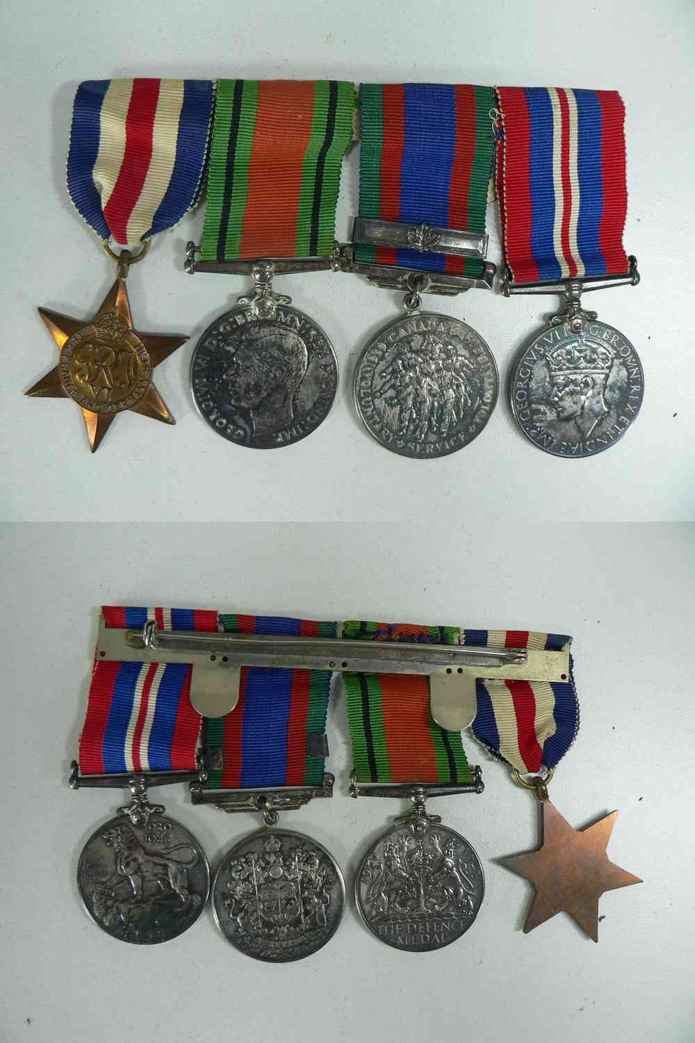 1939-45 WWII CANADA STERLING SILVER WAR MEDALS GROUPING (4) photo 1939-45 WWII CANADA STERLING SILVER WAR MEDALS GROUPING (4) photo