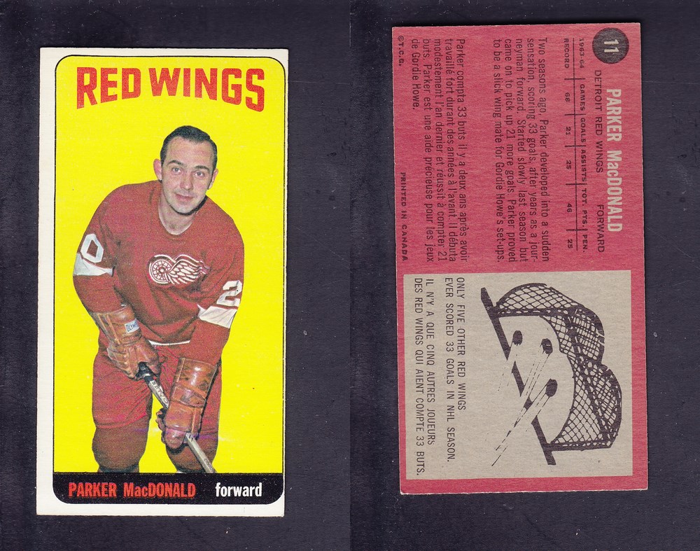 1964-65 TOPPS HOCKEY CARD #11 P. MACDONALD photo