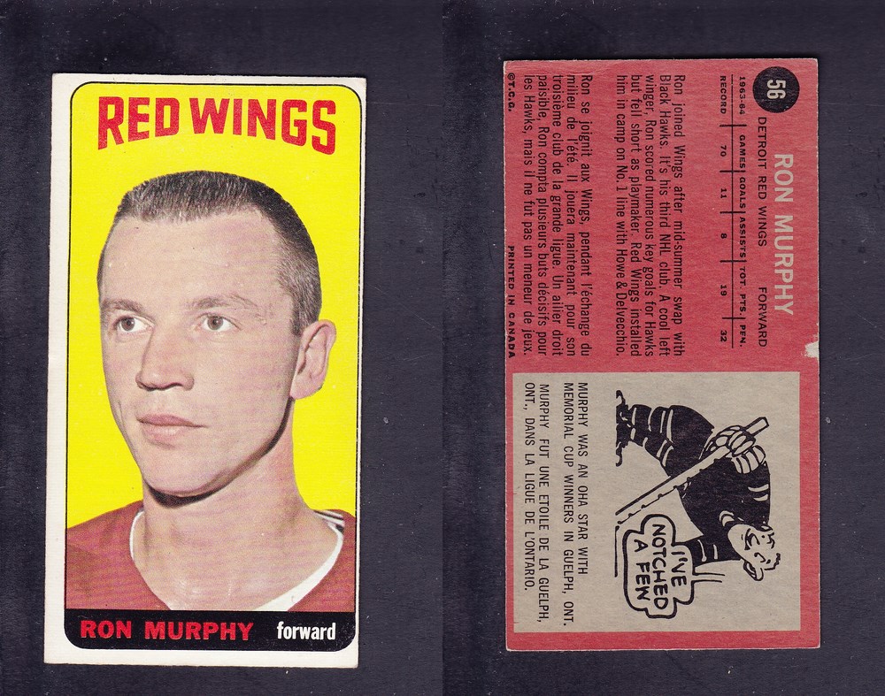 1964-65 TOPPS HOCKEY CARD #56 R. MURPHY photo