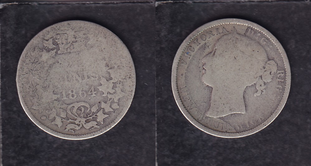 1864 CANADA NEW BRUNSWICK 0.20$ CENTS SILVER COIN photo 1864 CANADA NEW BRUNSWICK 0.20$ CENTS SILVER COIN photo