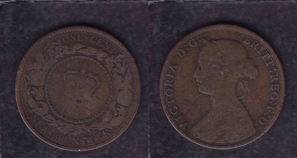 1861 CANADA NEW BRUNSWICK 0.01$ CENT COIN photo 1861 CANADA NEW BRUNSWICK 0.01$ CENT COIN photo