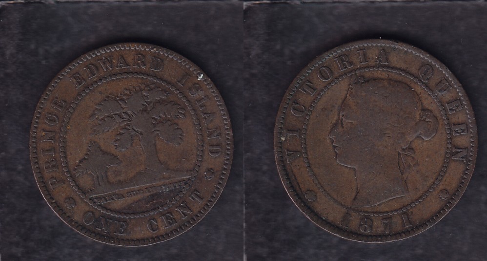 1871 CANADA PRINCE EDWARD ISLAND 0.01$ CENT COIN photo 1871 CANADA PRINCE EDWARD ISLAND 0.01$ CENT COIN photo