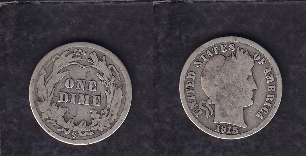 CS58483089 :: 1915 UNITED STATES 1 DIME SILVER COIN - CAPITAL SPORTS CARDS