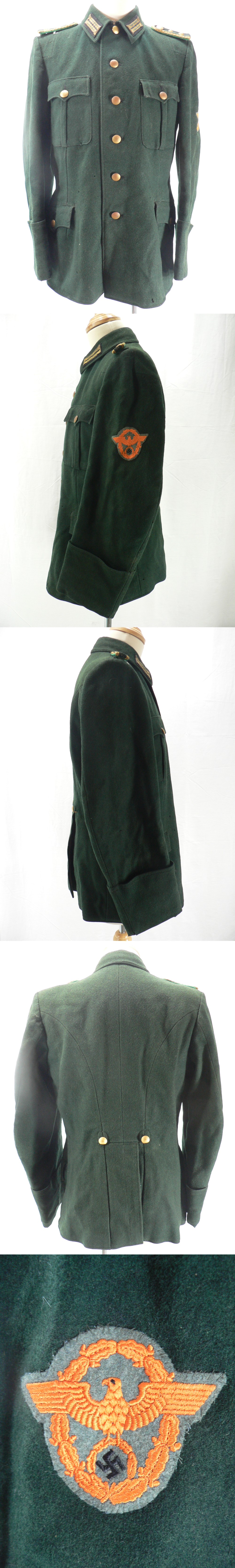 1939-45 GERMAN NAZI POLICE TUNIC OFFICER photo 1939-45 GERMAN NAZI POLICE TUNIC OFFICER photo