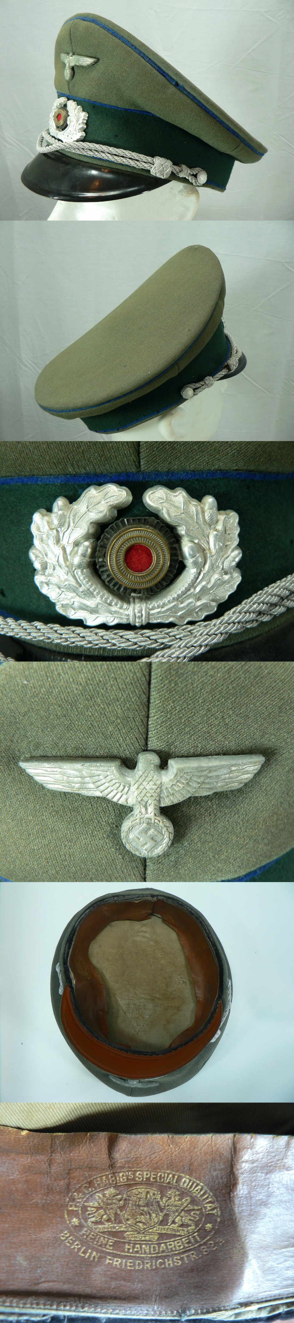 1939-45 WWII GERMAN NAZI ARMY CAP photo