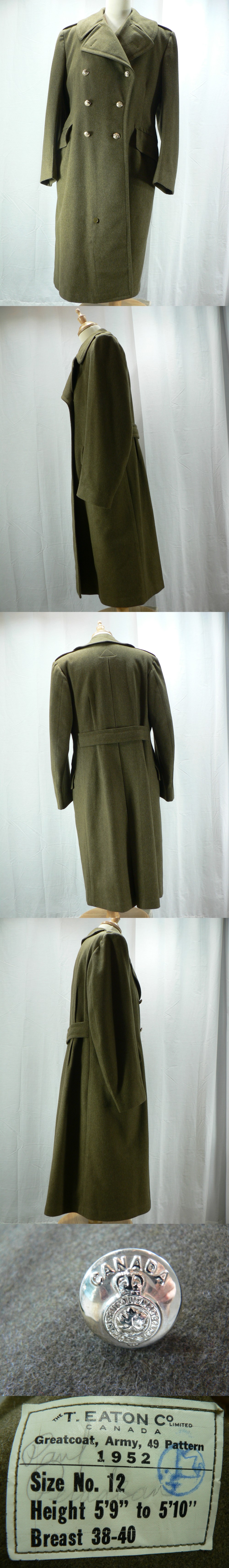 1939-45 WWII CANADA GREAT COAT photo 1939-45 WWII CANADA GREAT COAT photo