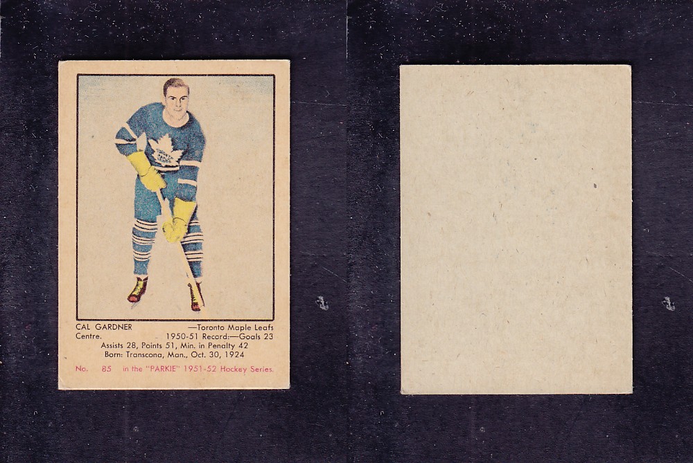 1951-52 PARKHURST HOCKEY CARD #85 C. GARDNER photo