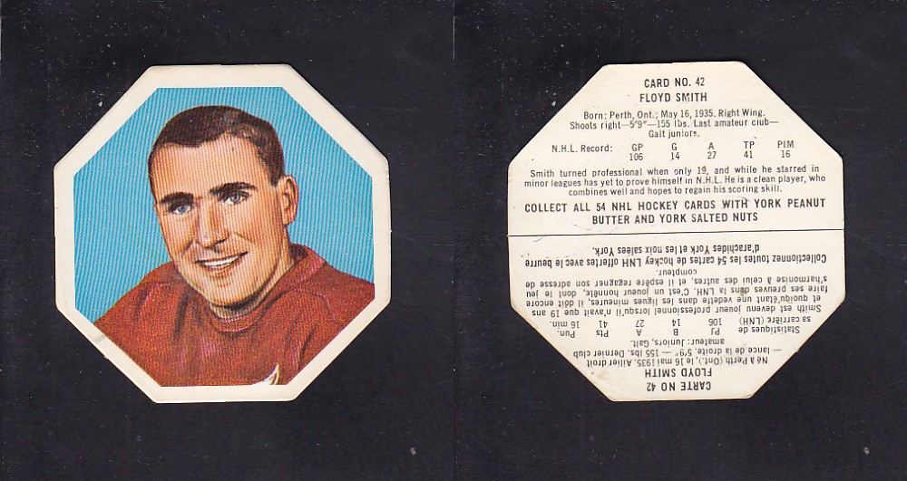 1963-64 YORK HOCKEY CARD #42 F. SMITH photo