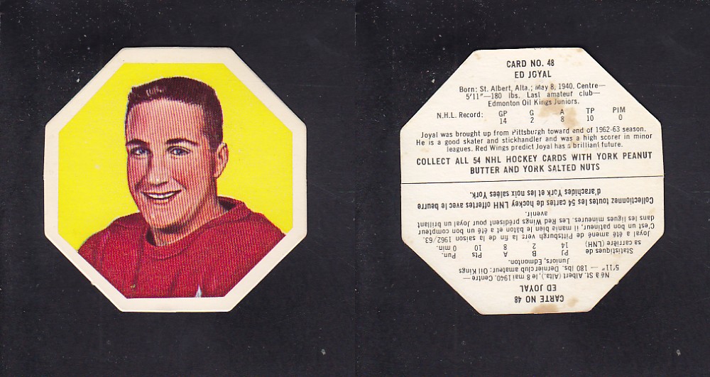 1963-64 YORK HOCKEY CARD #48 E. JOYAL photo