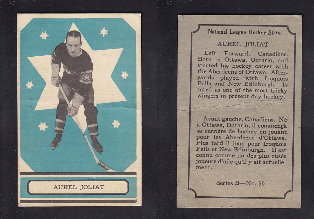 1933-34 O-PEE-CHEE HOCKEY CARD SER. A #50 A. JOLIAT photo