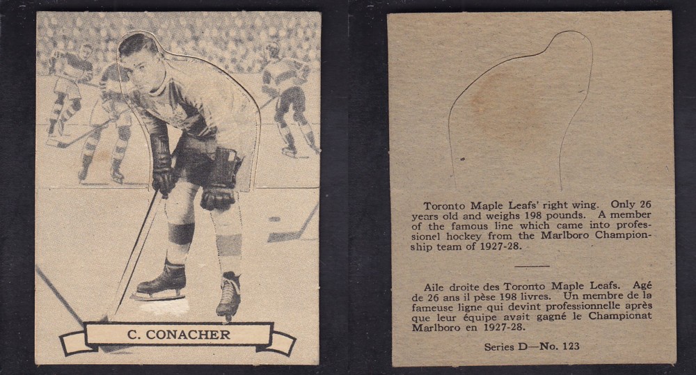 1936-37 O-PEE-CHEE HOCKEY CARD SER. D #123 C. CONACHER photo