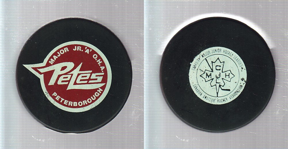 1974-80 VICEROY V3 PETERBOROUGH PETES GAME PUCK photo