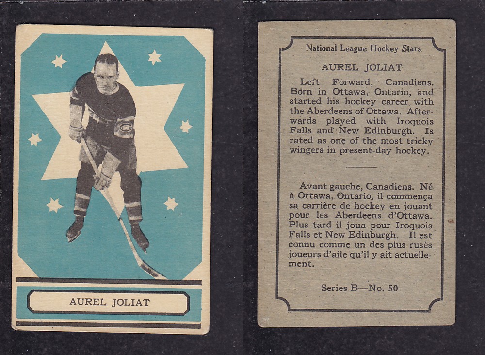 1933-34 O-PEE-CHEE HOCKEY CARD #50 A. JOLIAT photo