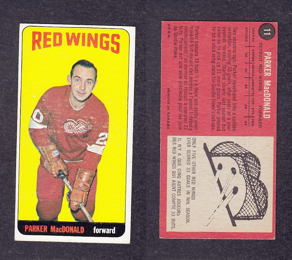 1964-65 TOPPS HOCKEY CARD #11 P. MacDONALD photo