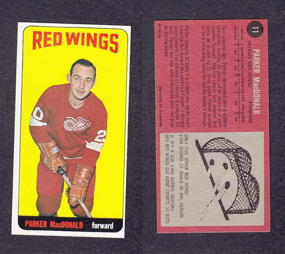 1964-65 TOPPS HOCKEY CARD #11 P. MacDONALD photo