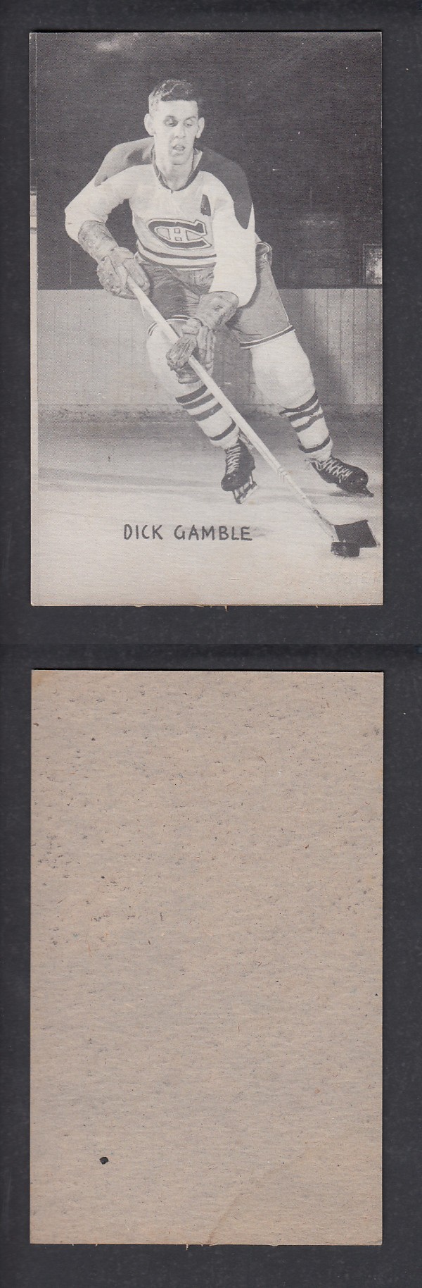 1948-52 EXHIBITS HOCKEY CARD D. GAMBLE photo
