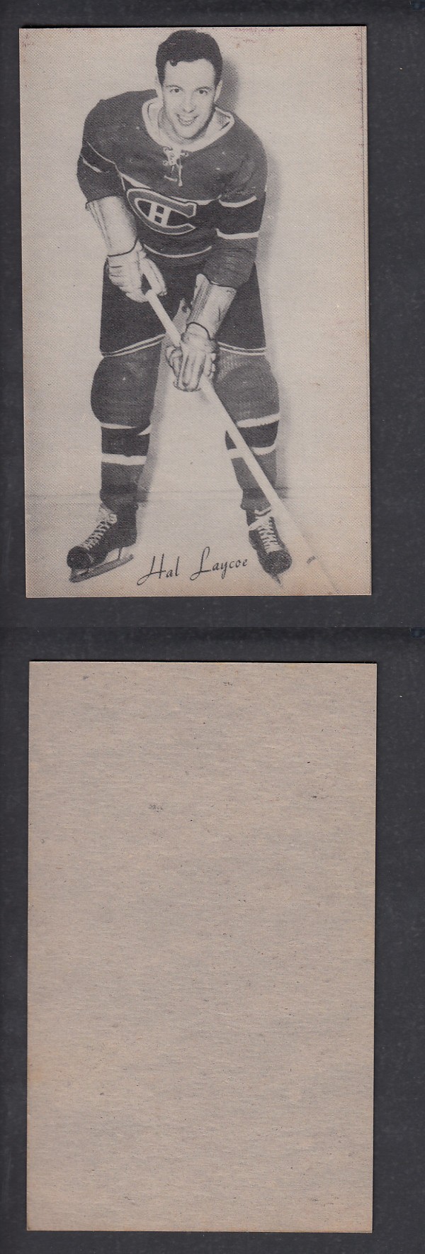1948-52 EXHIBITS HOCKEY CARD H. LAYCOE photo