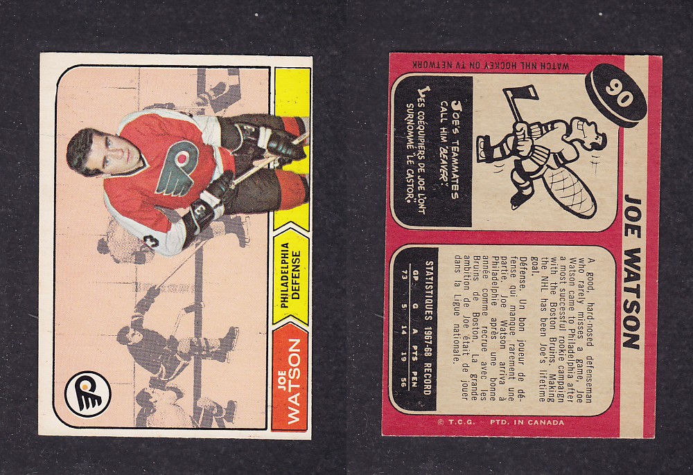 1968-69 O-PEE-CHEE HOCKEY CARD #90 J. WATSON photo