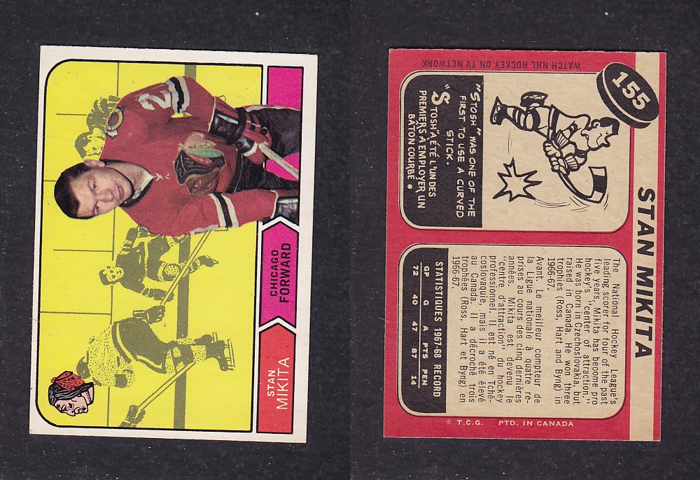 1968-69 O-PEE-CHEE HOCKEY CARD #155 A. MIKITA photo