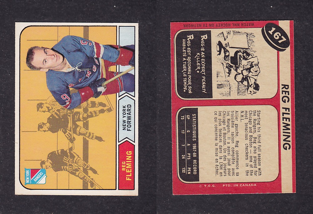 1968-69 O-PEE-CHEE HOCKEY CARD #167 R. FLEMING photo