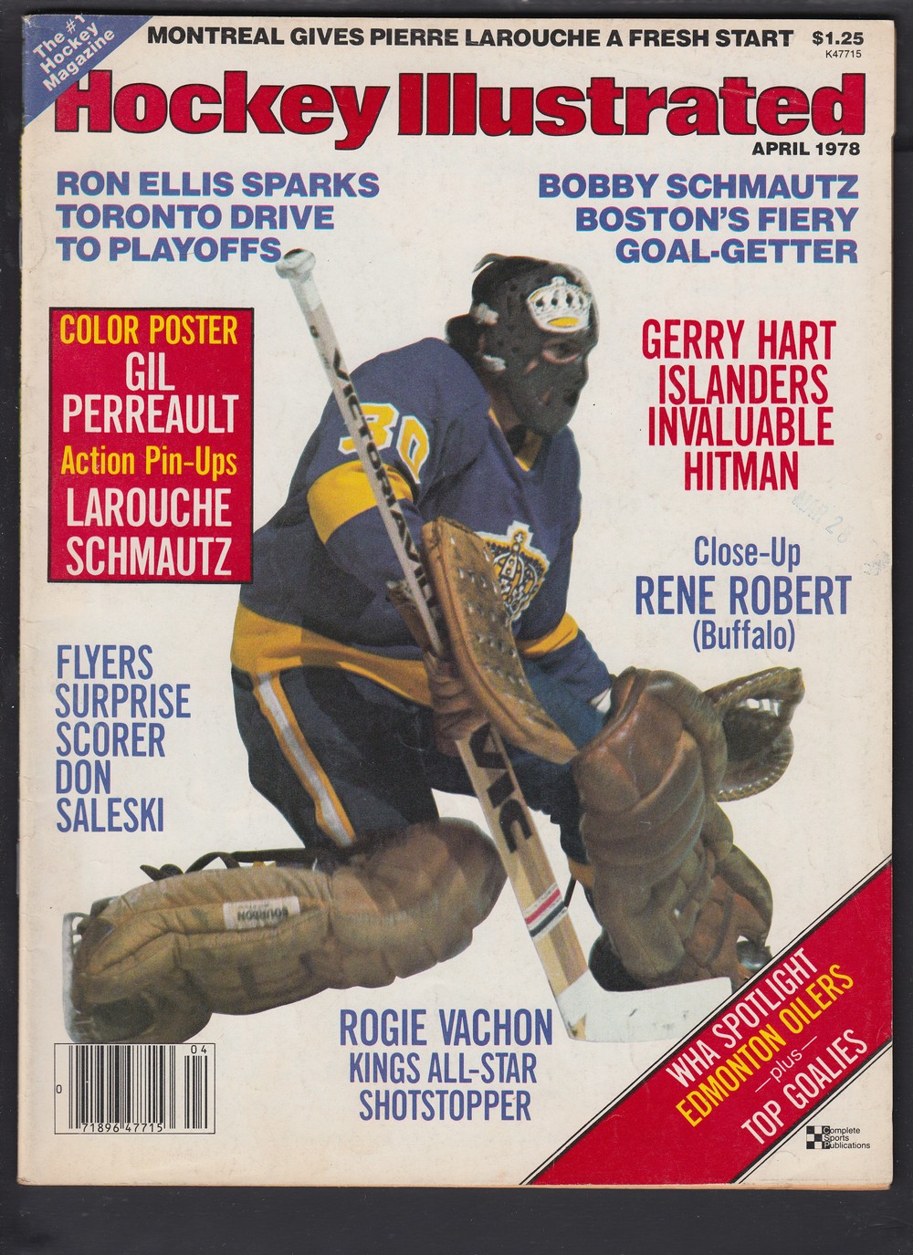 CS66520335 1978 HOCKEY ILLUSTRATED FULL MAGAZINE CAPITAL SPORTS CARDS