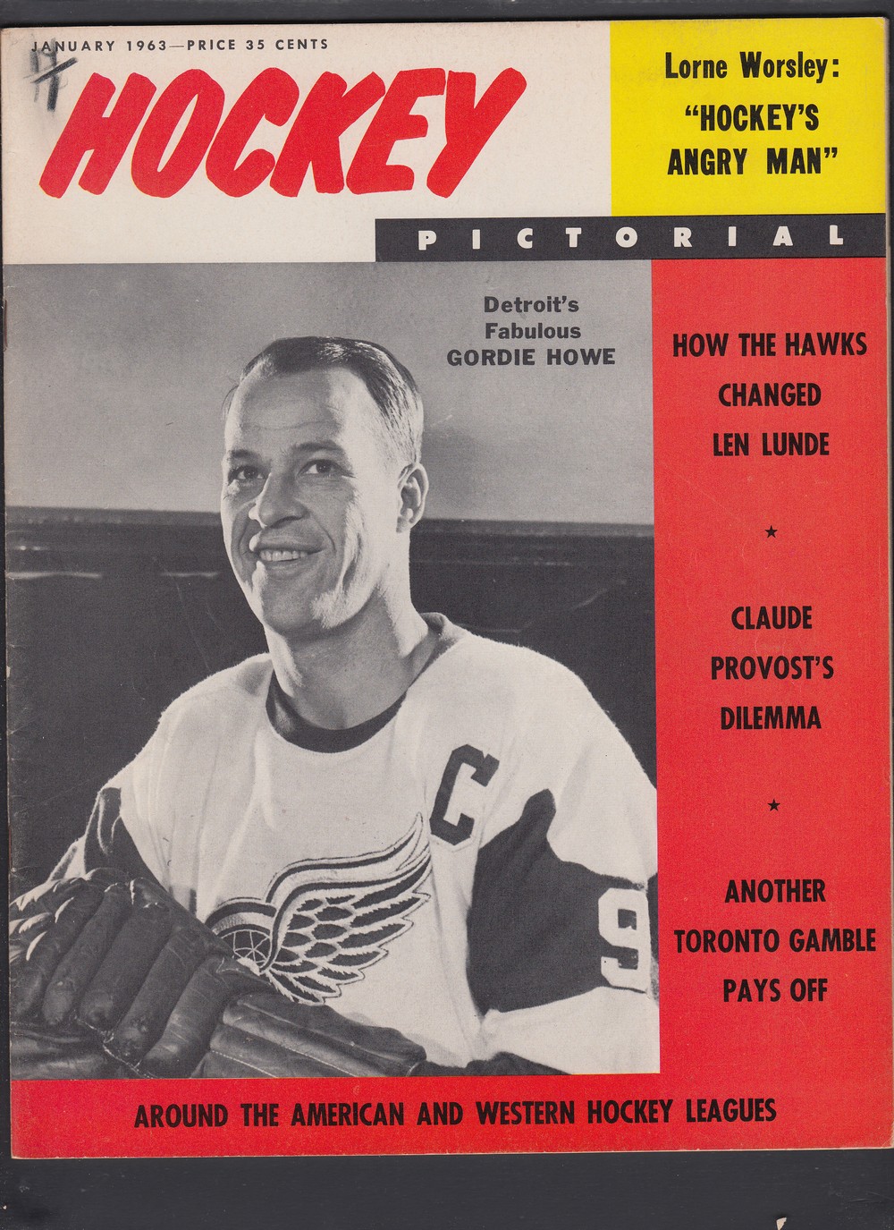 1963 HOCKEY PICTORAL FULL MAGAZINE photo