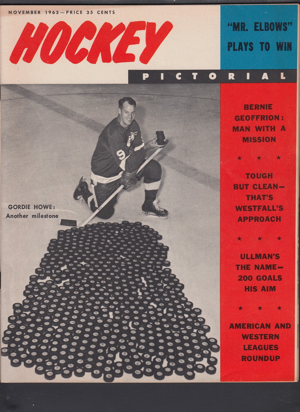 1963 HOCKEY PICTORAL FULL MAGAZINE photo