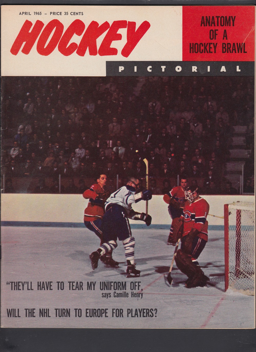 1965 HOCKEY PICTORAL FULL MAGAZINE photo