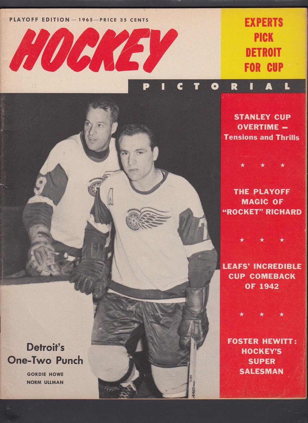 1965 HOCKEY PICTORAL FULL MAGAZINE photo