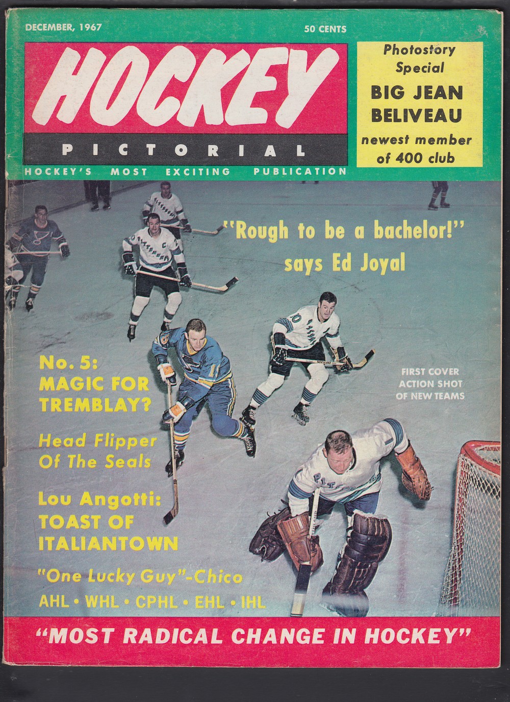 1967 HOCKEY PICTORAL FULL MAGAZINE photo