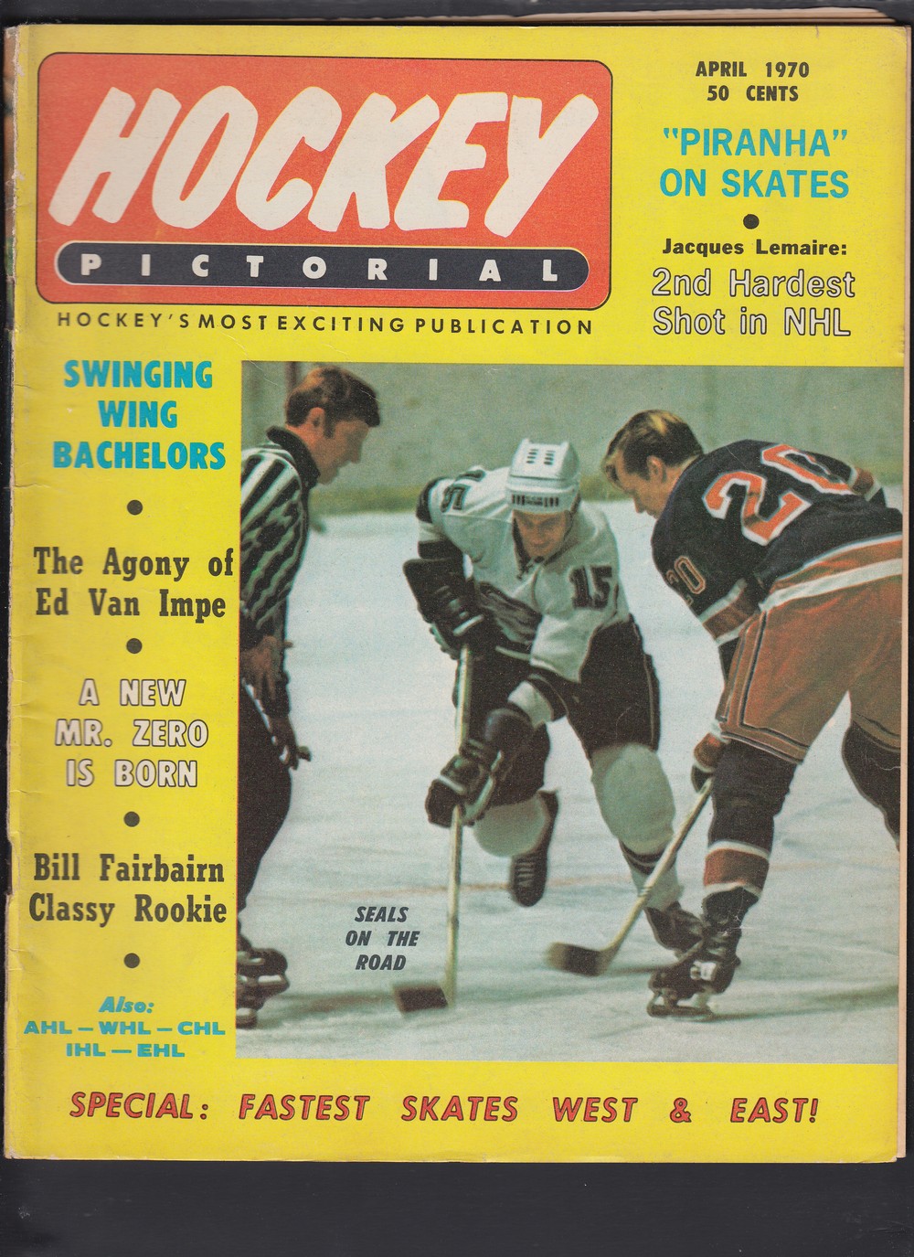 1970 HOCKEY PICTORAL FULL MAGAZINE photo