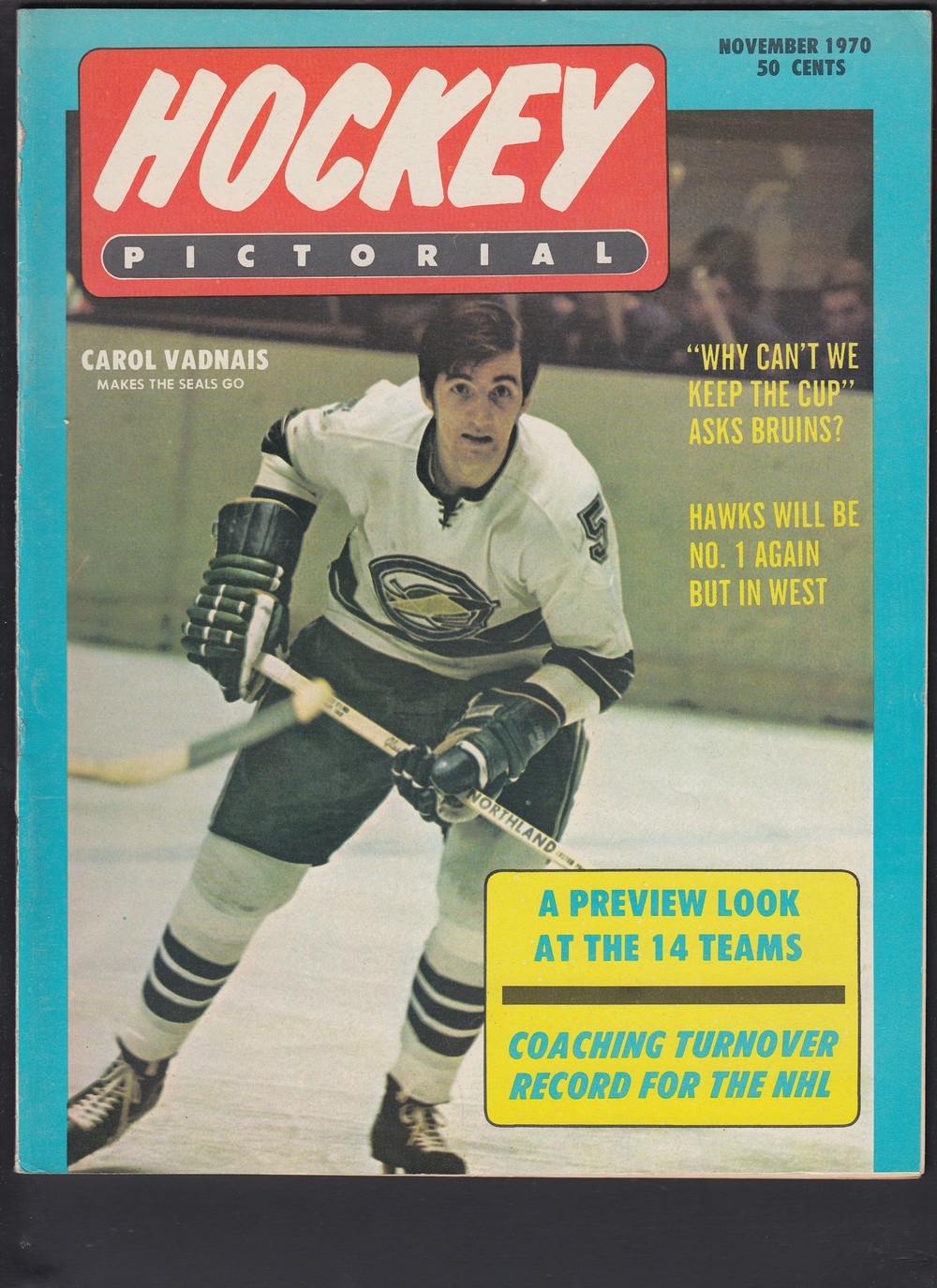 1970 HOCKEY PICTORAL FULL MAGAZINE photo