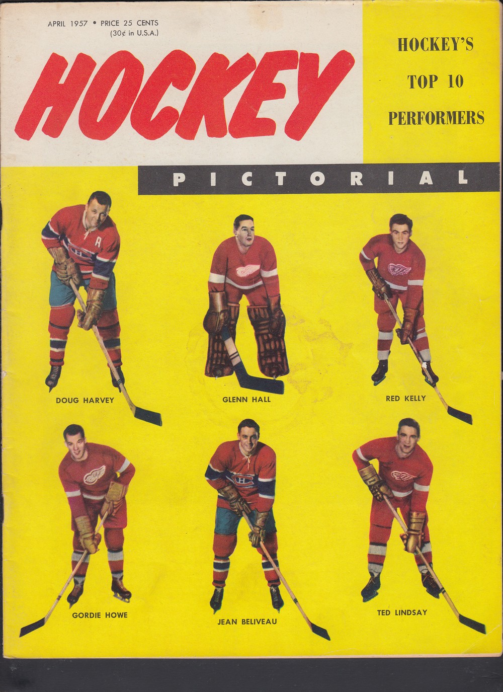 1957 HOCKEY PICTORIAL FULL MAGAZINE photo