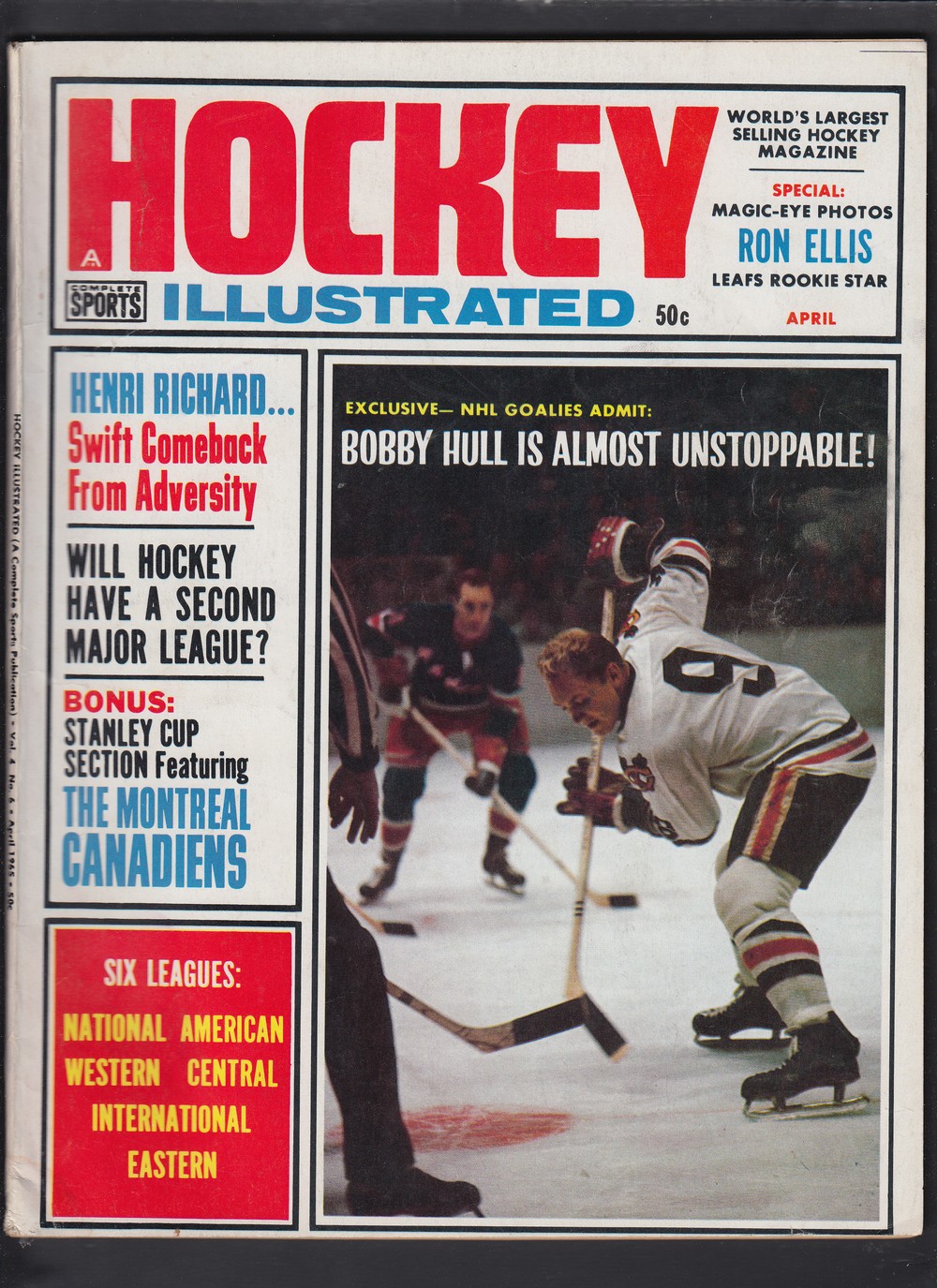 CS72160777 :: 1965 HOCKEY ILLUSTRATED FULL MAGAZINE - CAPITAL SPORTS CARDS