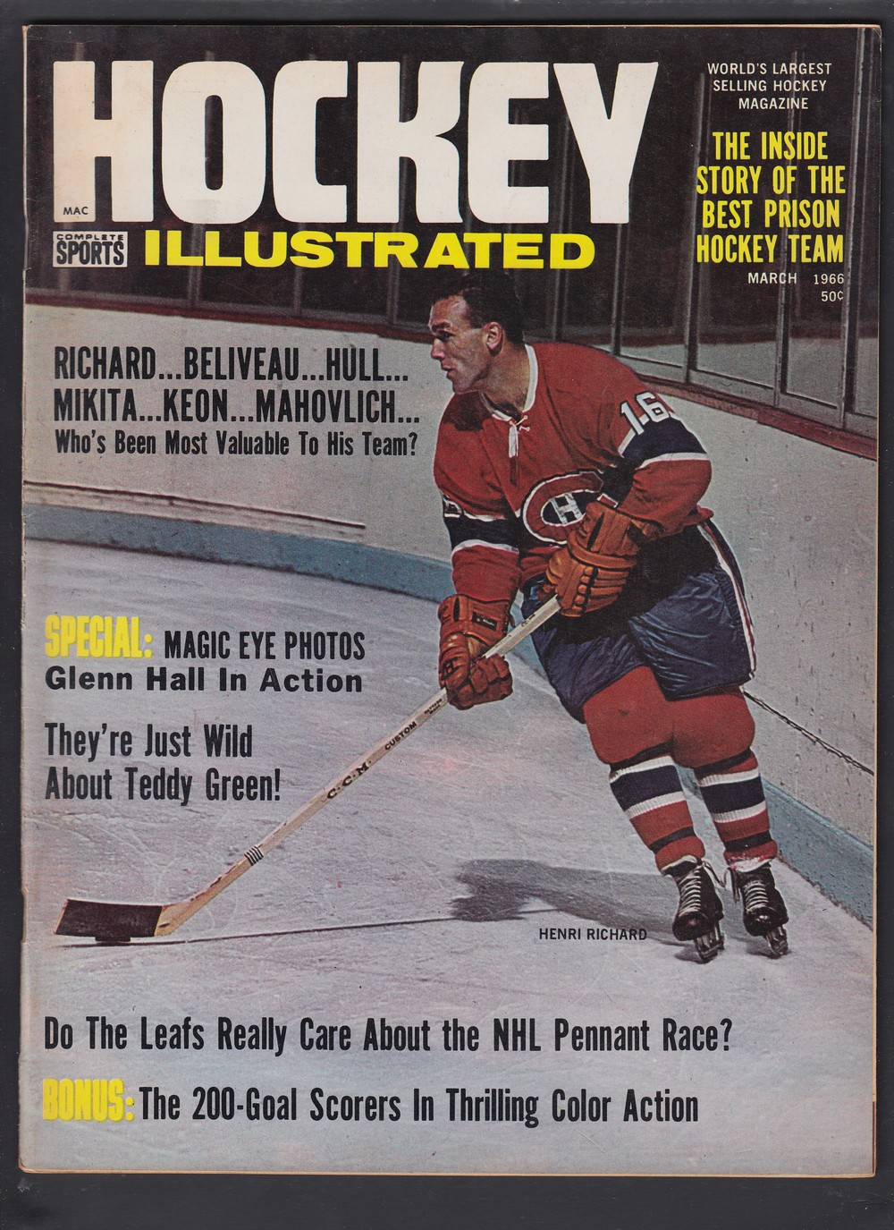 CS24291027 :: 1966 HOCKEY ILLUSTRATED FULL MAGAZINE - CAPITAL SPORTS CARDS