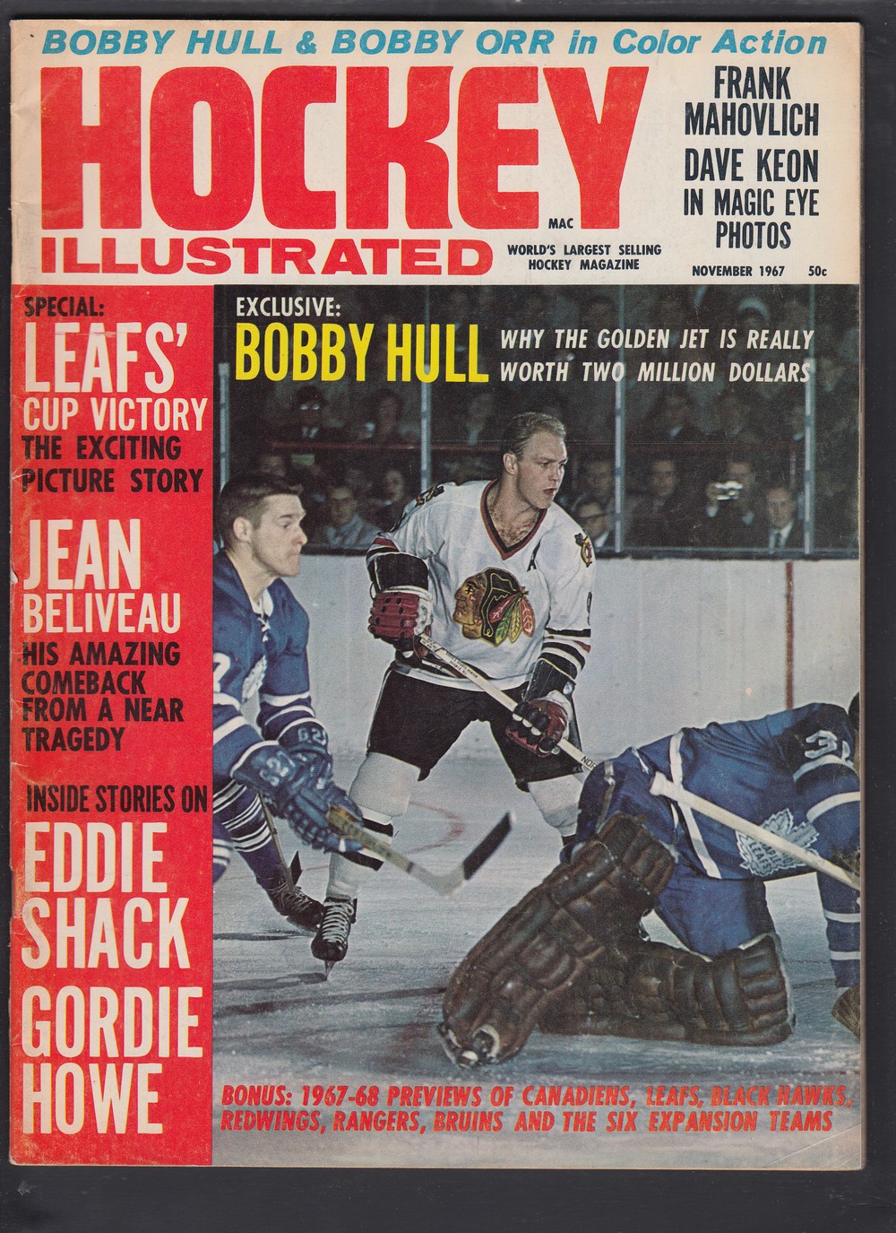 CS95895078 :: 1967 HOCKEY ILLUSTRATED FULL MAGAZINE - CAPITAL SPORTS CARDS