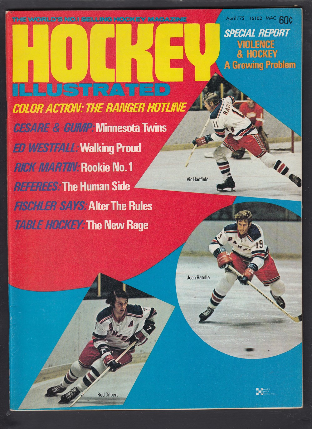 CS86961996 :: 1972 HOCKEY ILLUSTRATED FULL MAGAZINE - CAPITAL SPORTS CARDS