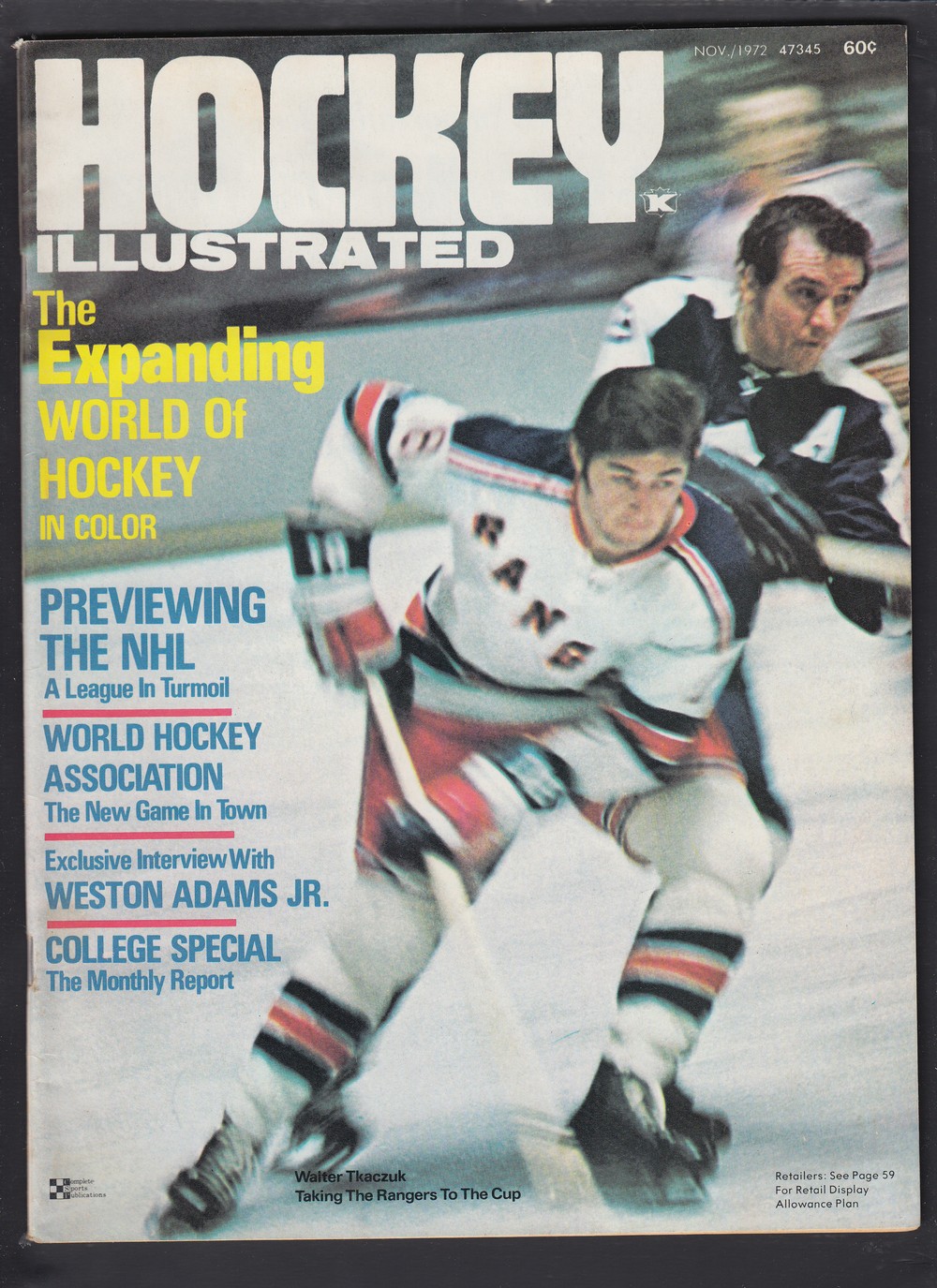 CS45918399 :: 1972 HOCKEY ILLUSTRATED FULL MAGAZINE - CAPITAL SPORTS CARDS