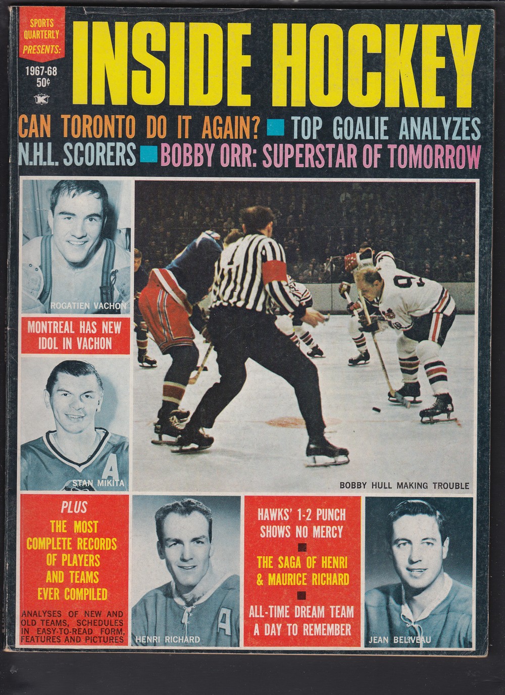 1967-68 INSIDE HOCKEY FULL MAGAZINE photo