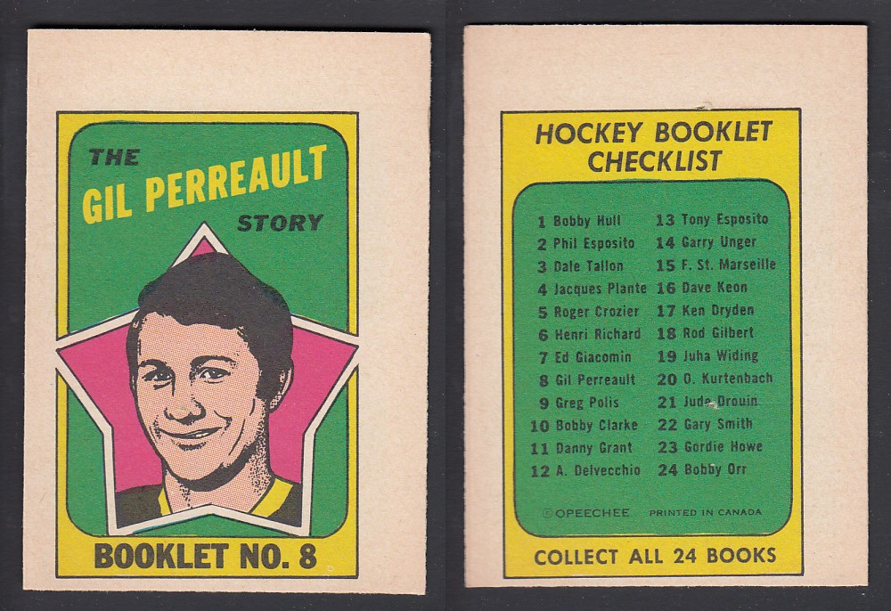 1971-72 O-PEE-CHEE STORY BOOKLET ENGLISH #8 G. PERREAULT photo
