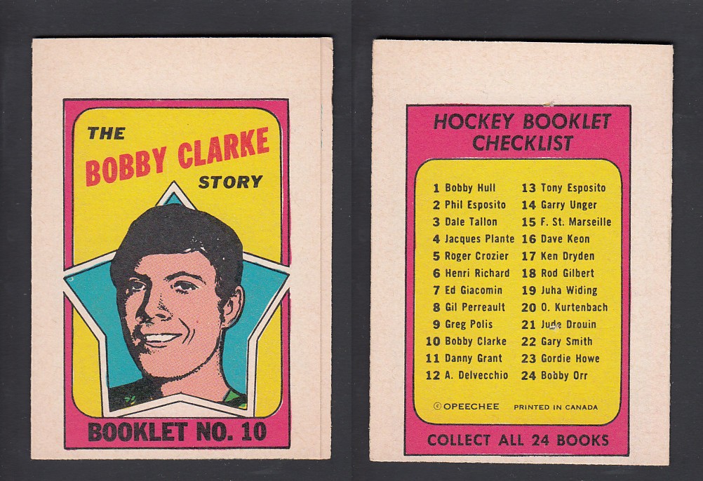 1971-72 O-PEE-CHEE STORY BOOKLET ENGLISH #10 CLARKE photo