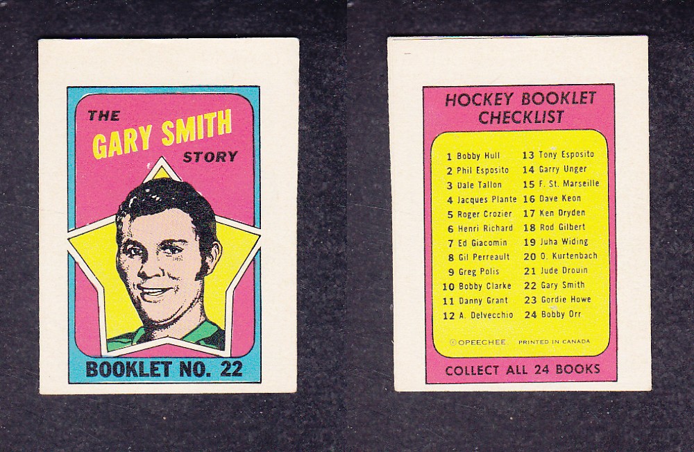 1971-72 O-PEE-CHEE STORY BOOKLET ENGLISH #22 G. SMITH photo