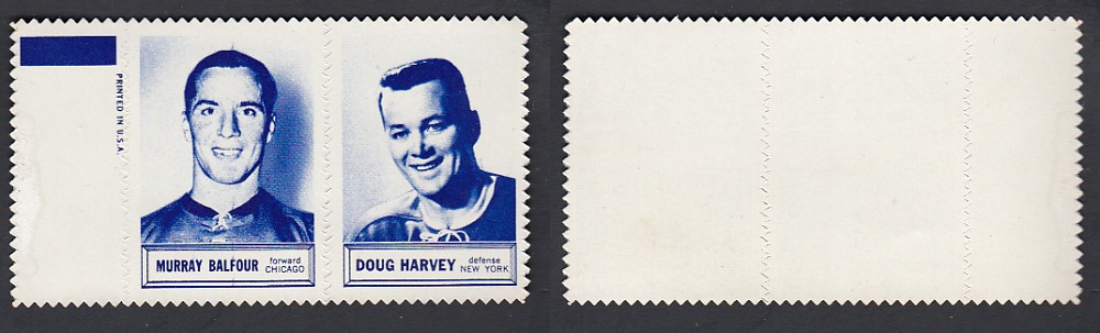 1961-62 TOPPS STAMPS BALFOUR/HARVEY photo