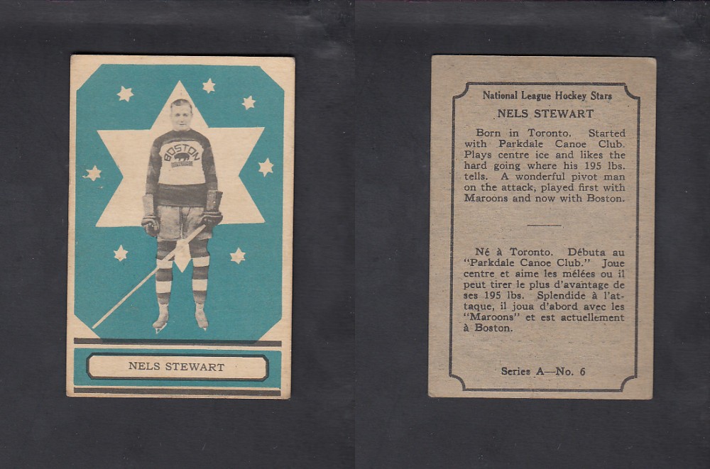 1933-34 O-PEE-CHEE HOCKEY CARD #6 N.STEWART photo