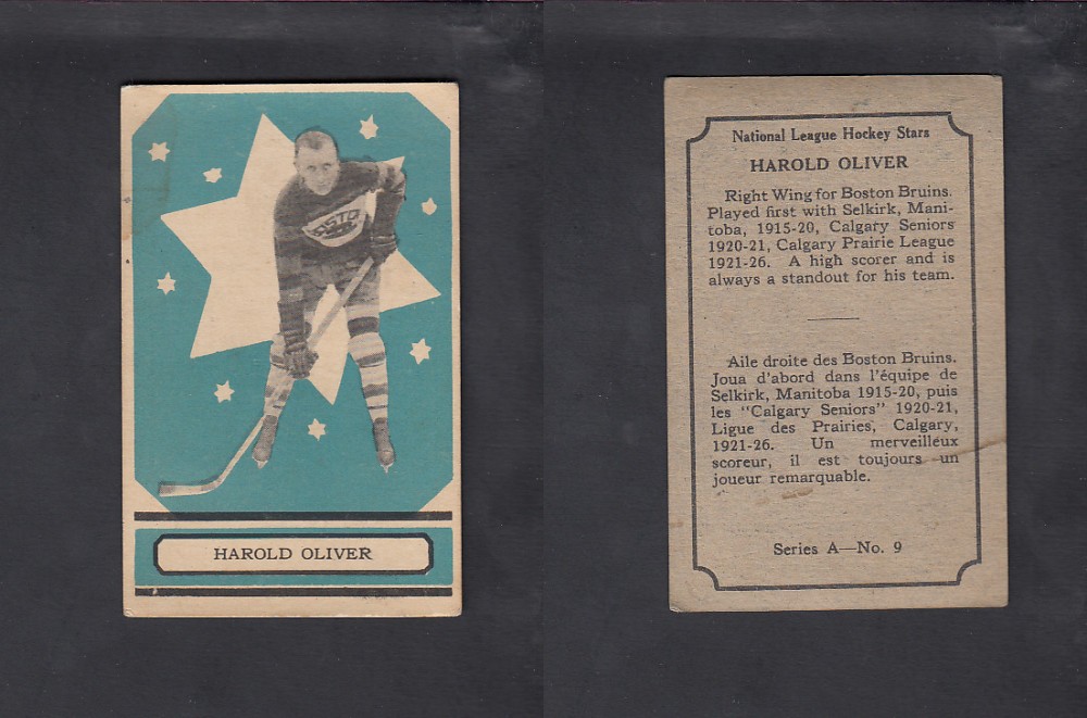 1933-34 O-PEE-CHEE HOCKEY CARD #9 H. OLIVER photo